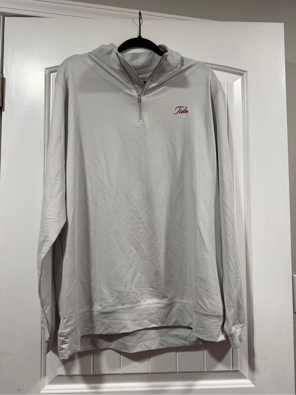 Men's Lightweight Quarter-Zip Hoodie Cardigan - White